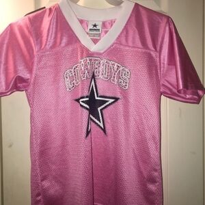 Womens Dallas Cowboys Bling Pink Jersey